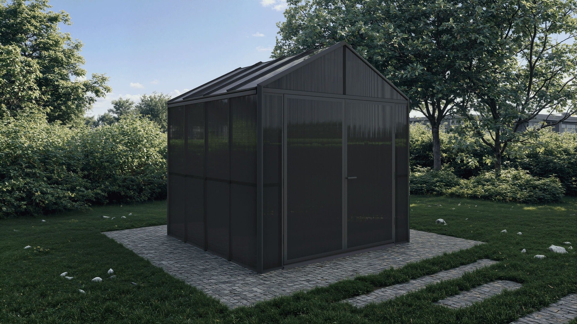 DOMER Charcoal Shed (Black)