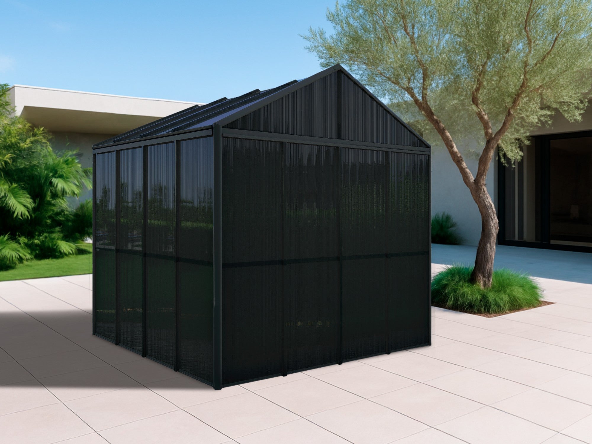 DOMER Charcoal Shed (Black)