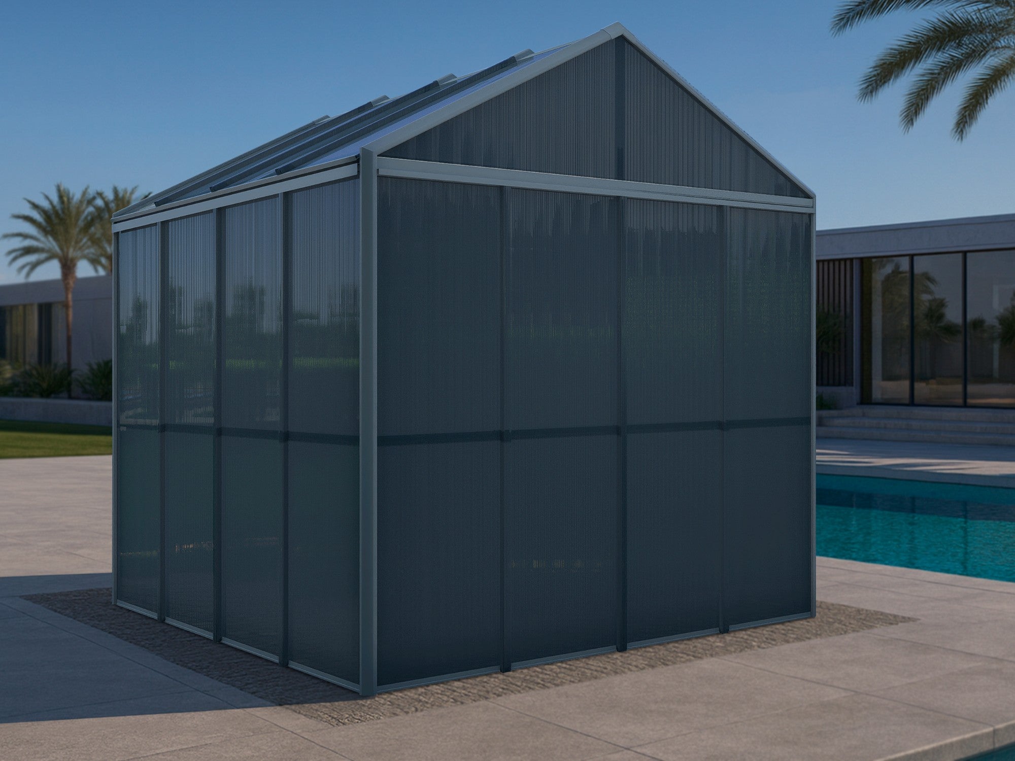 DOMER Slate Shed (Blue-Grey)