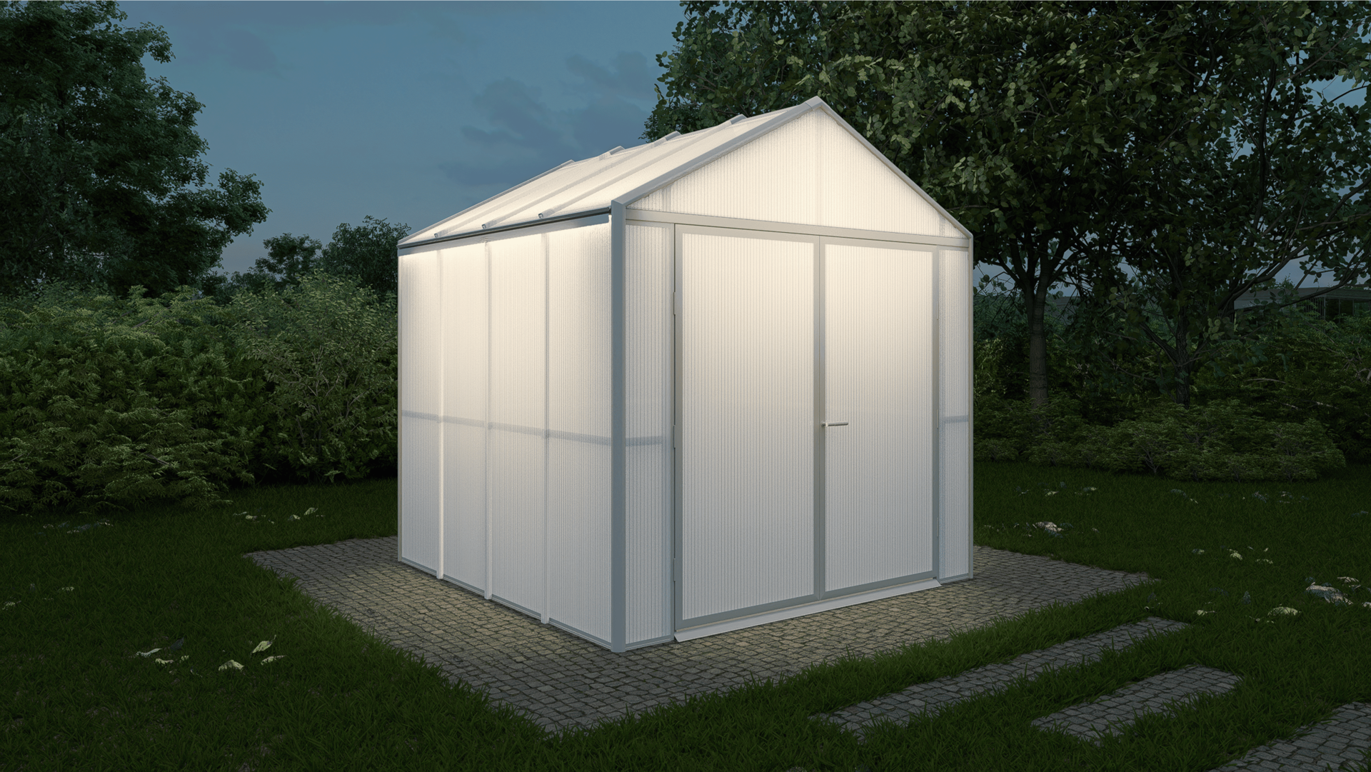 DOMER Arctic Shed (White)