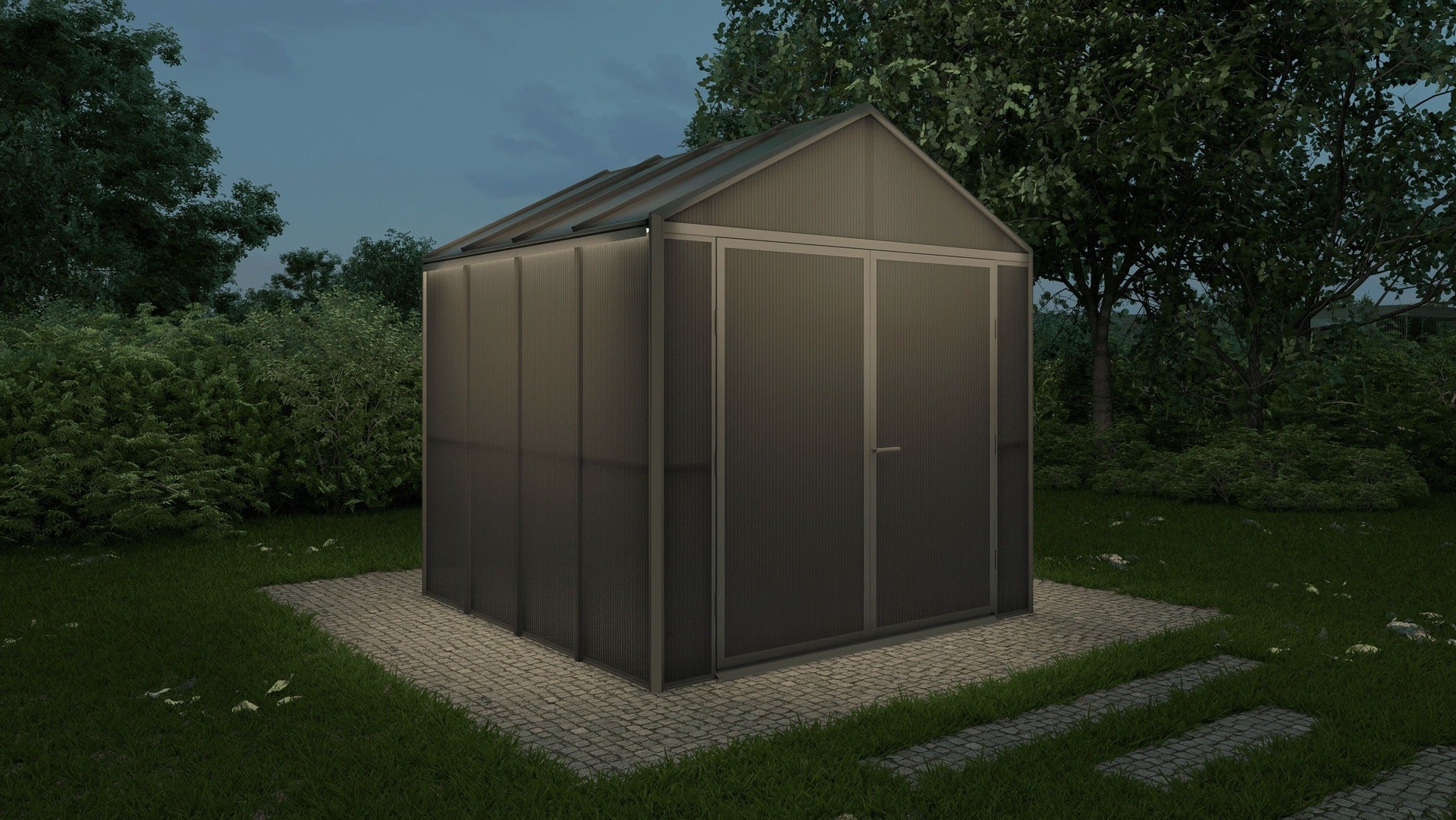 DOMER Charcoal Shed (Black)